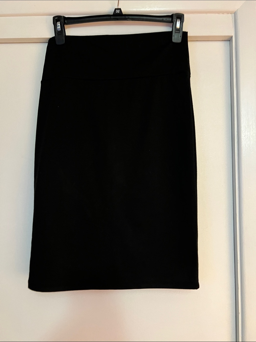 Classic Black Pencil Skirt - Women's